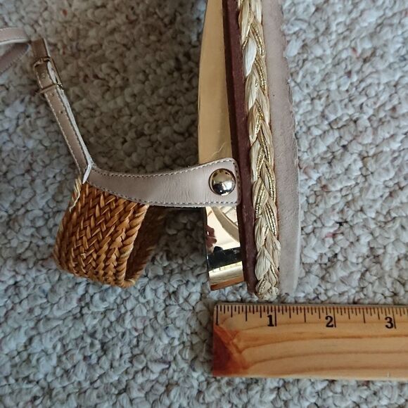 Casadei Brown Leather Ankle Strap Flat Sandals Size 37.5 - Picture 10 of 12